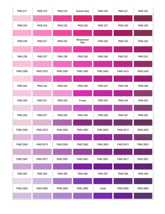 pantone colour chart flagaholic com au purple color charts