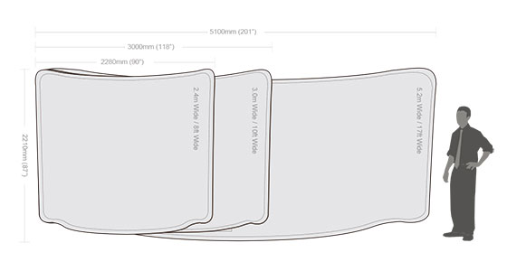 Curved Fabric Tube Display-3