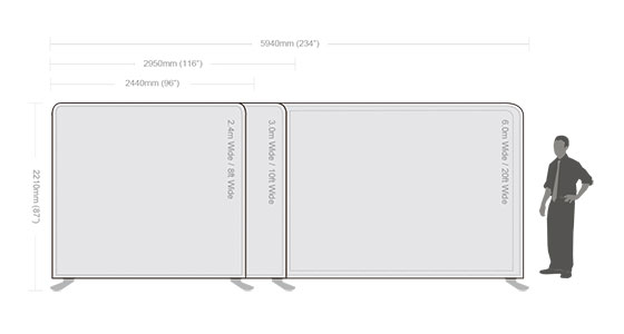 Straight Fabric Tube Display-3